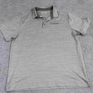 Under Armour Mens Polo Shirt 2XL Green Olive Heather Cavalier Country Club